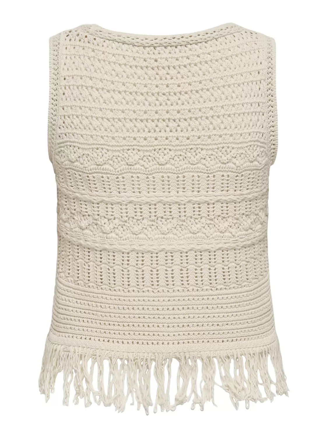 ONLALIX SL FRINGE WAISTCOAT KNT