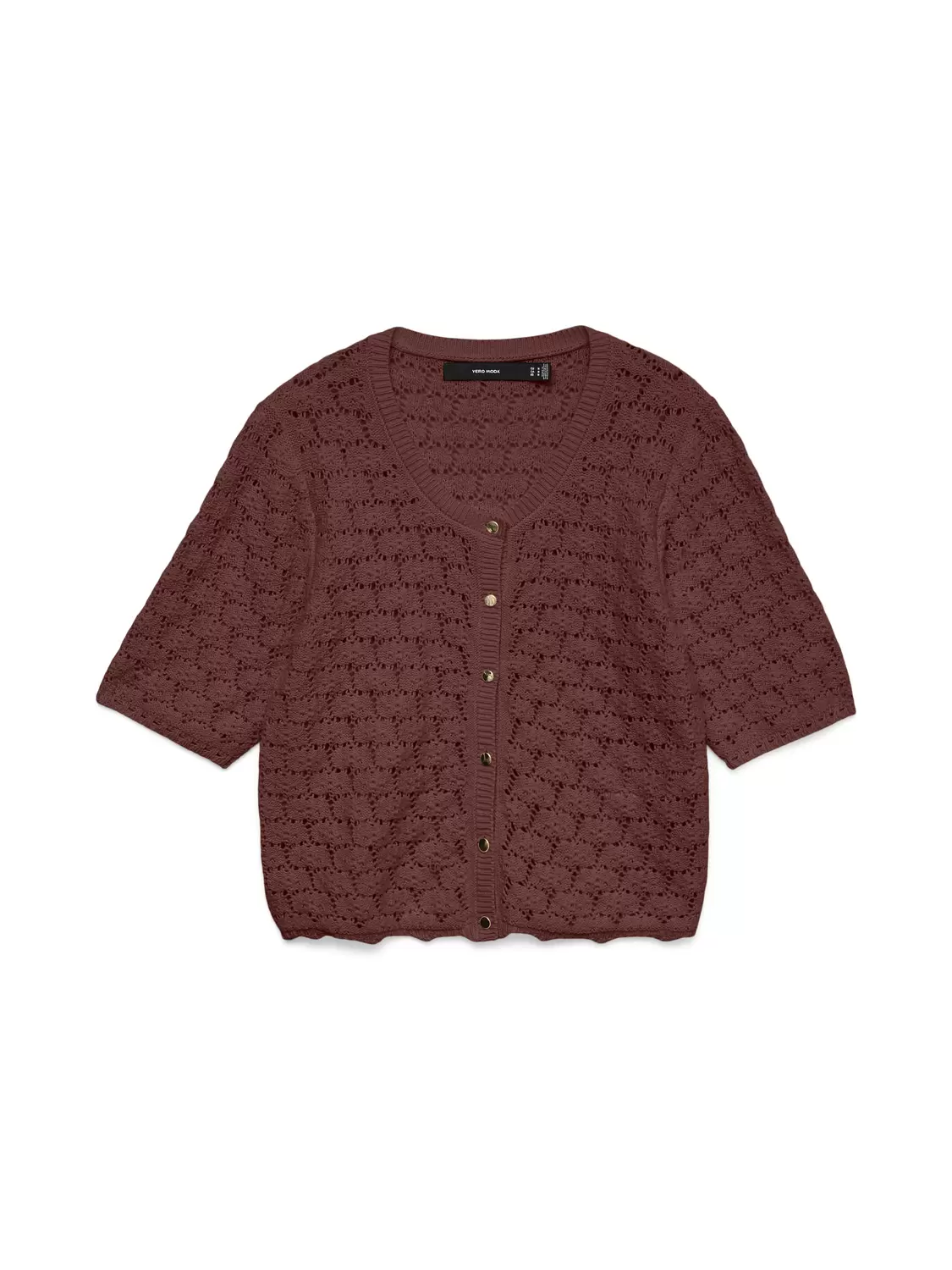 VMKORA 2/4 O-NECK BUTTON CARDIGAN