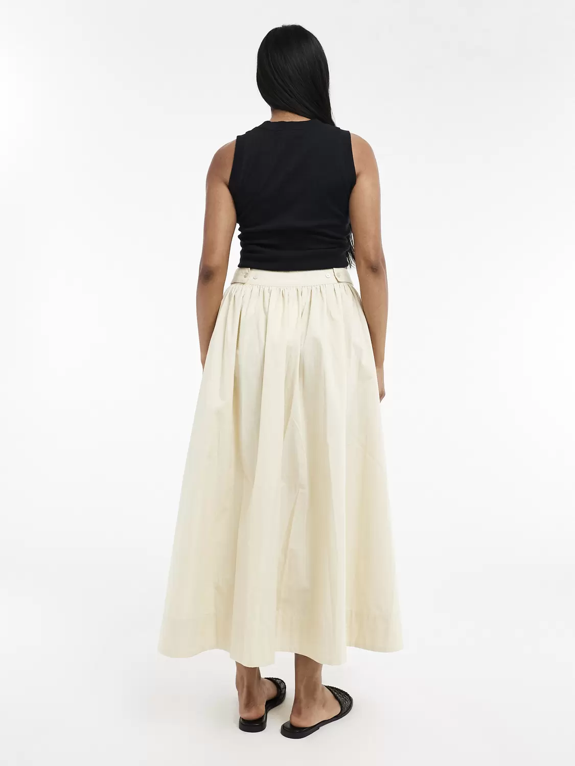 TSSALLY LW ANKLE SKIRT WVN female