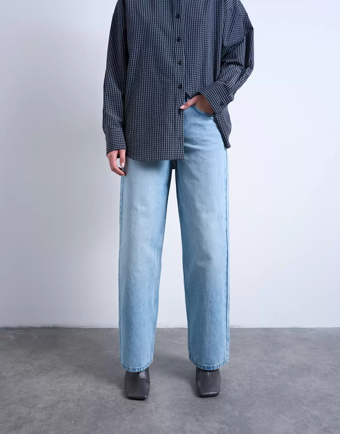 TSCINCH LR WIDE DNM JEANS BLEACH female