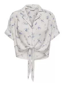 ONLPAULA LIFE S/S TIE SHIRT WVN NOO