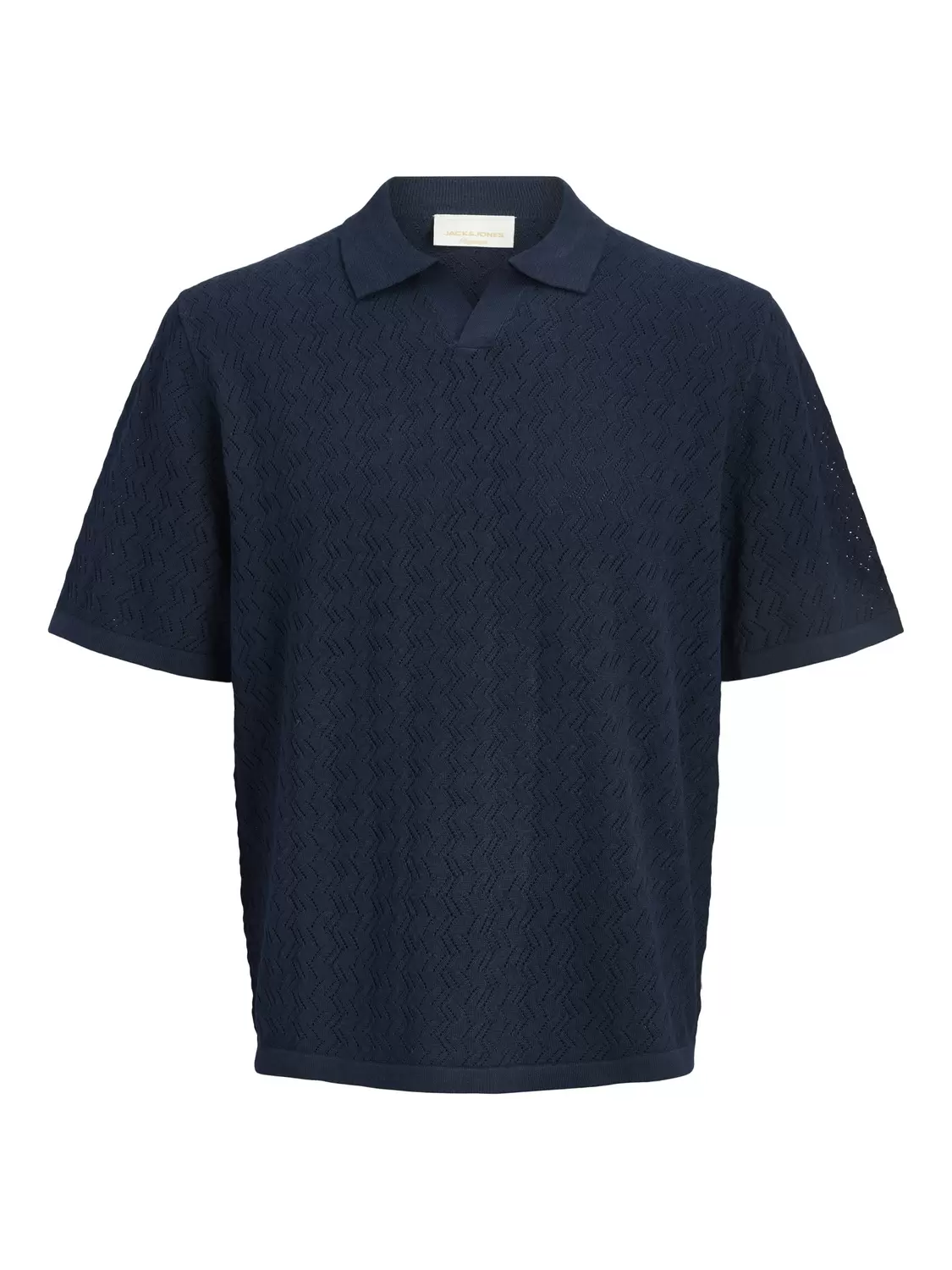 JORTYLER KNIT SS SPLIT NECK POLO SN