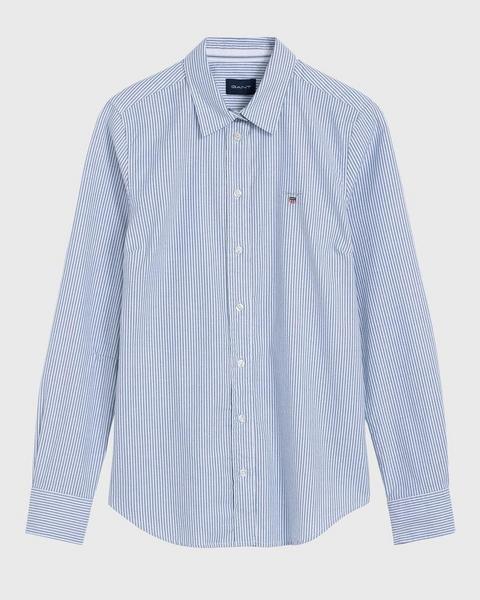 Stretch Oxford-Bluse mit Bankerstreifen