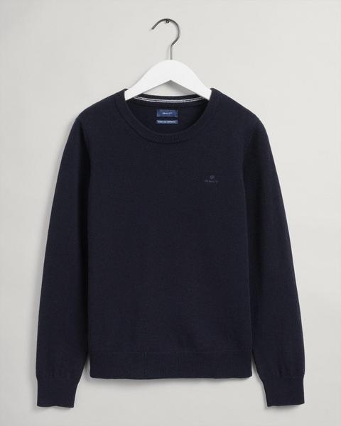 Rundhalspullover aus Super Fine Lambswool