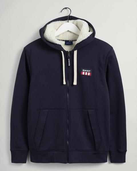 Sherpa Fleece Sweat-Hoodie mit Reißverschluss