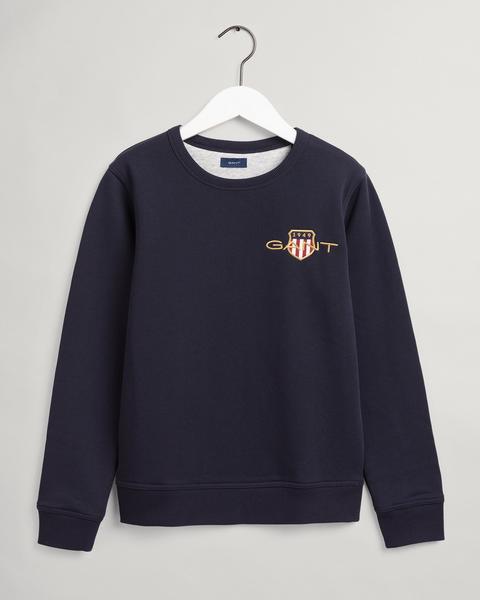 Teens Archive Shield Rundhals-Sweatshirt mit Stickerei