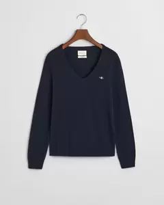 V-Neck Pullover aus Extra Fine Lambswool
