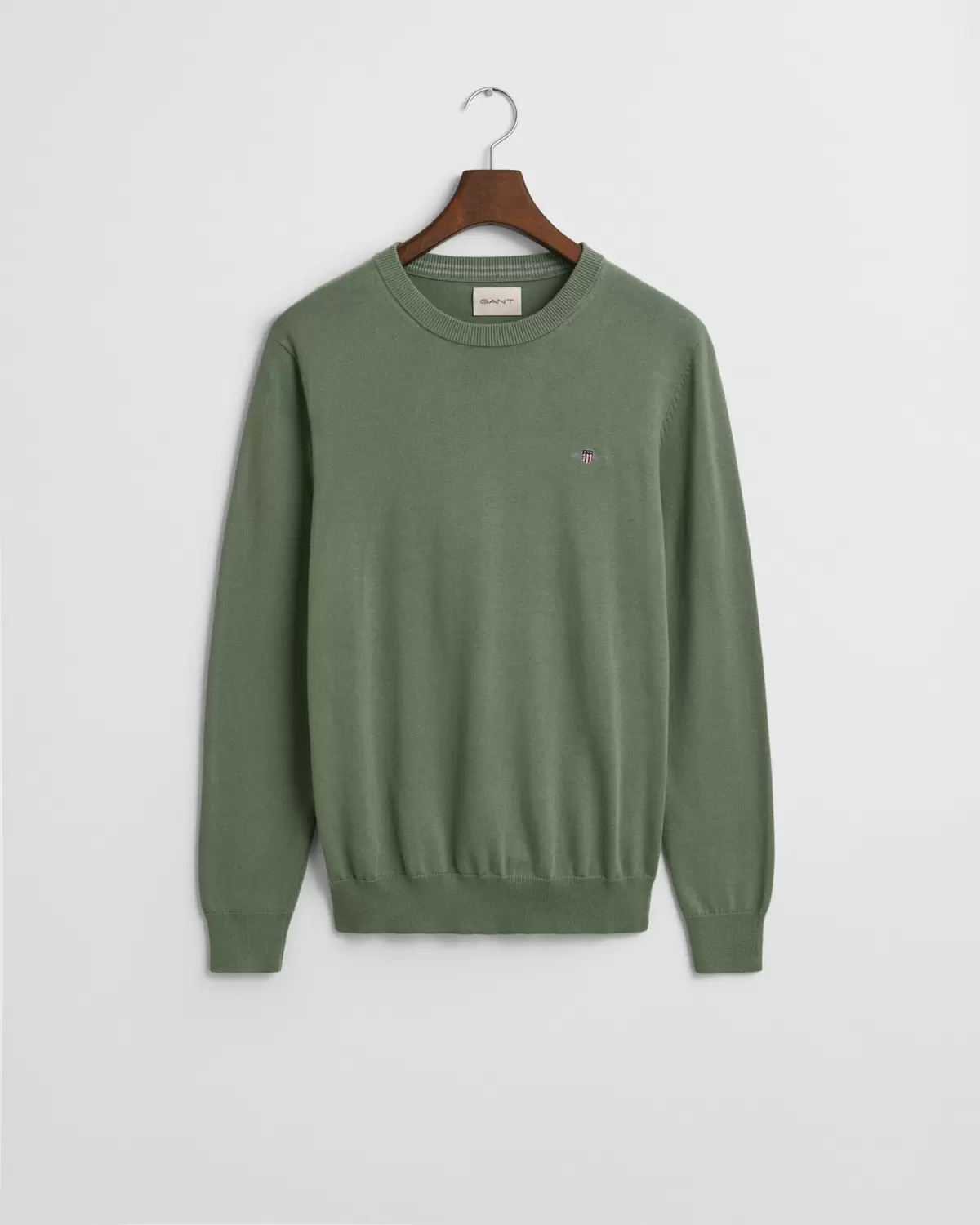 Classic Rundhalspullover aus Baumwolle