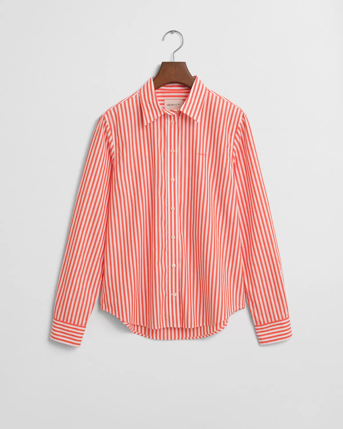 Regular Fit Popeline Bluse mit Streifen