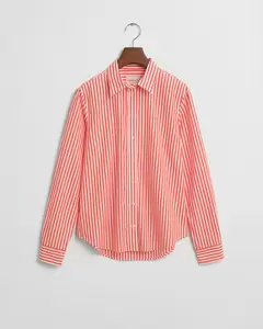 Regular Fit Popeline Bluse mit Streifen