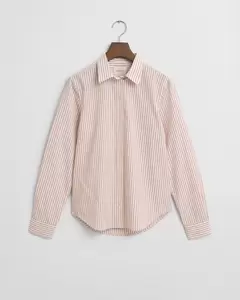 Regular Fit Classic Popeline Bluse mit Streifen