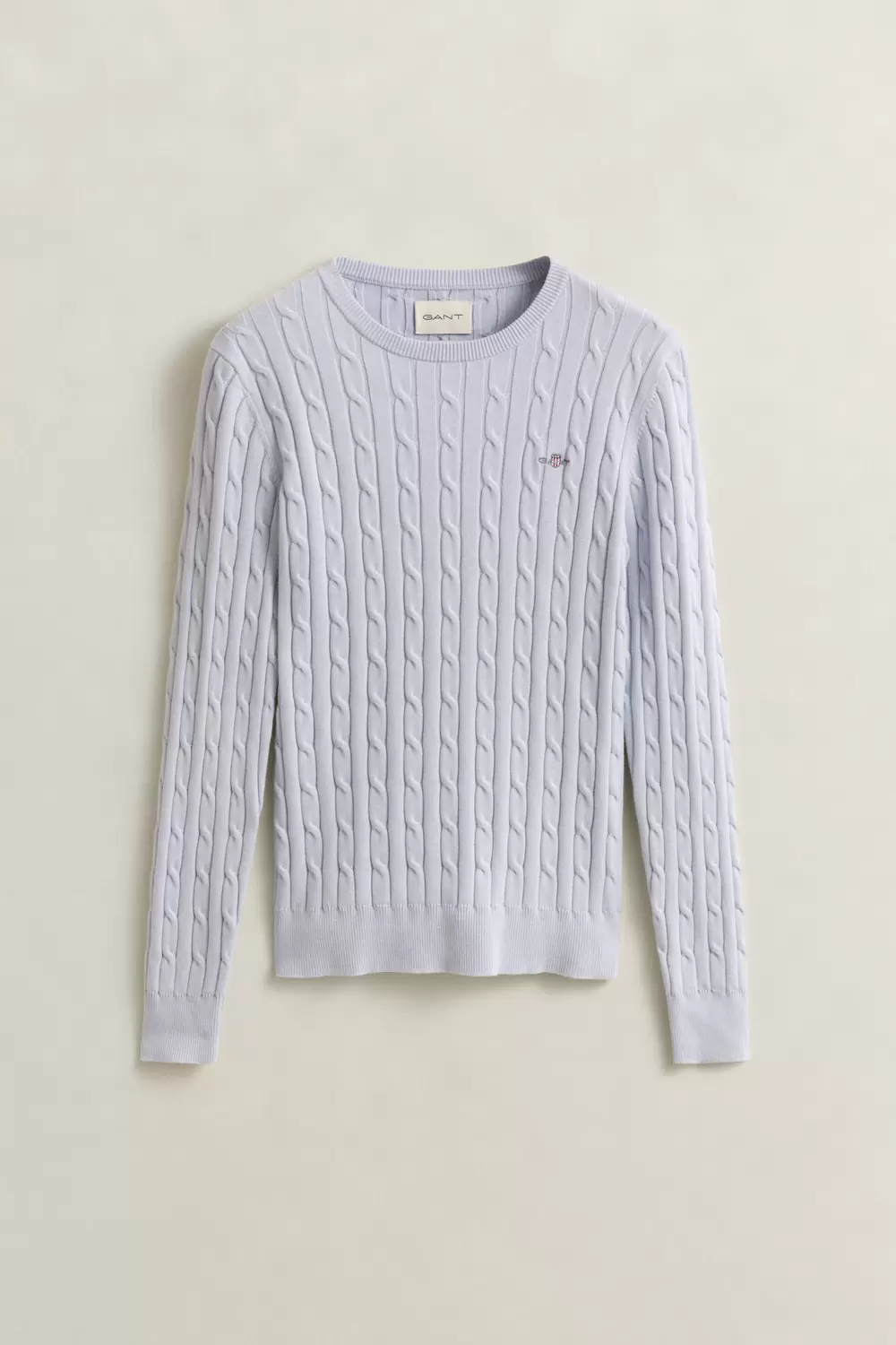 STRETCH COTTON CABLE C-NECK female