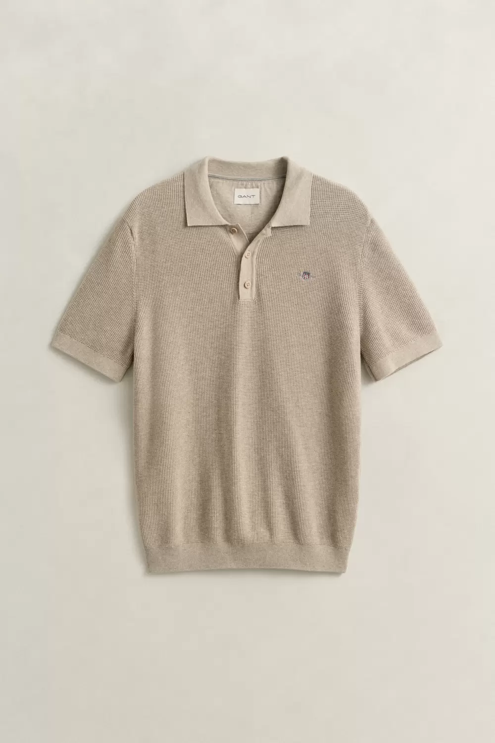 MICRO TEXTURED COTTON SS POLO male