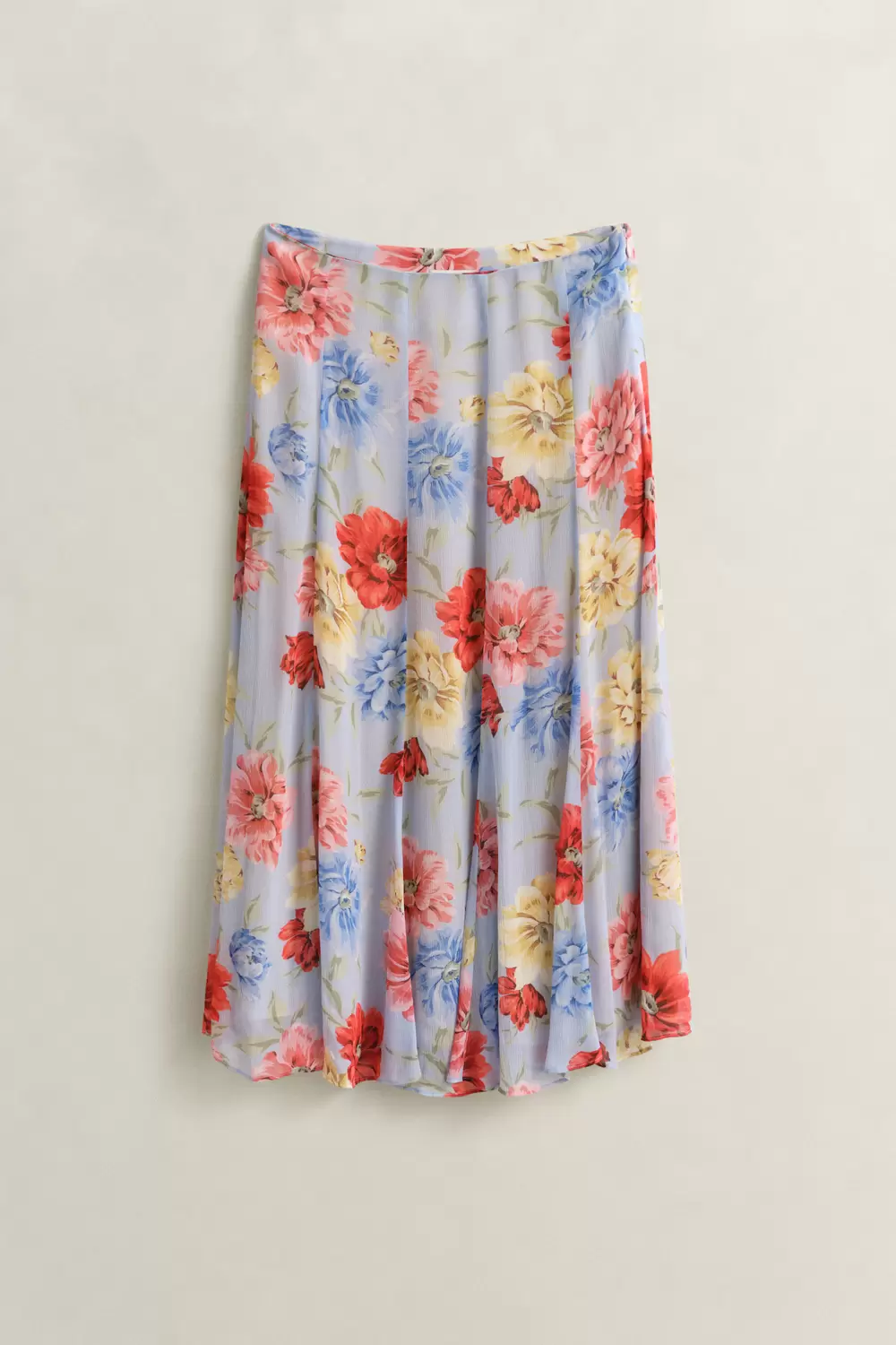 FLORAL PRINT PANEL SKIRT female