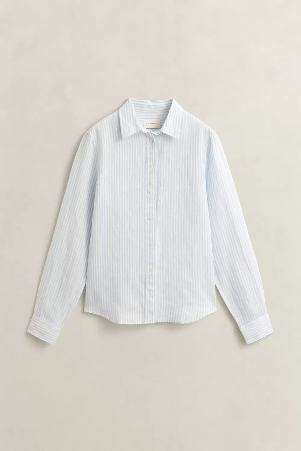REG STRIPED LINEN LS SHIRT female