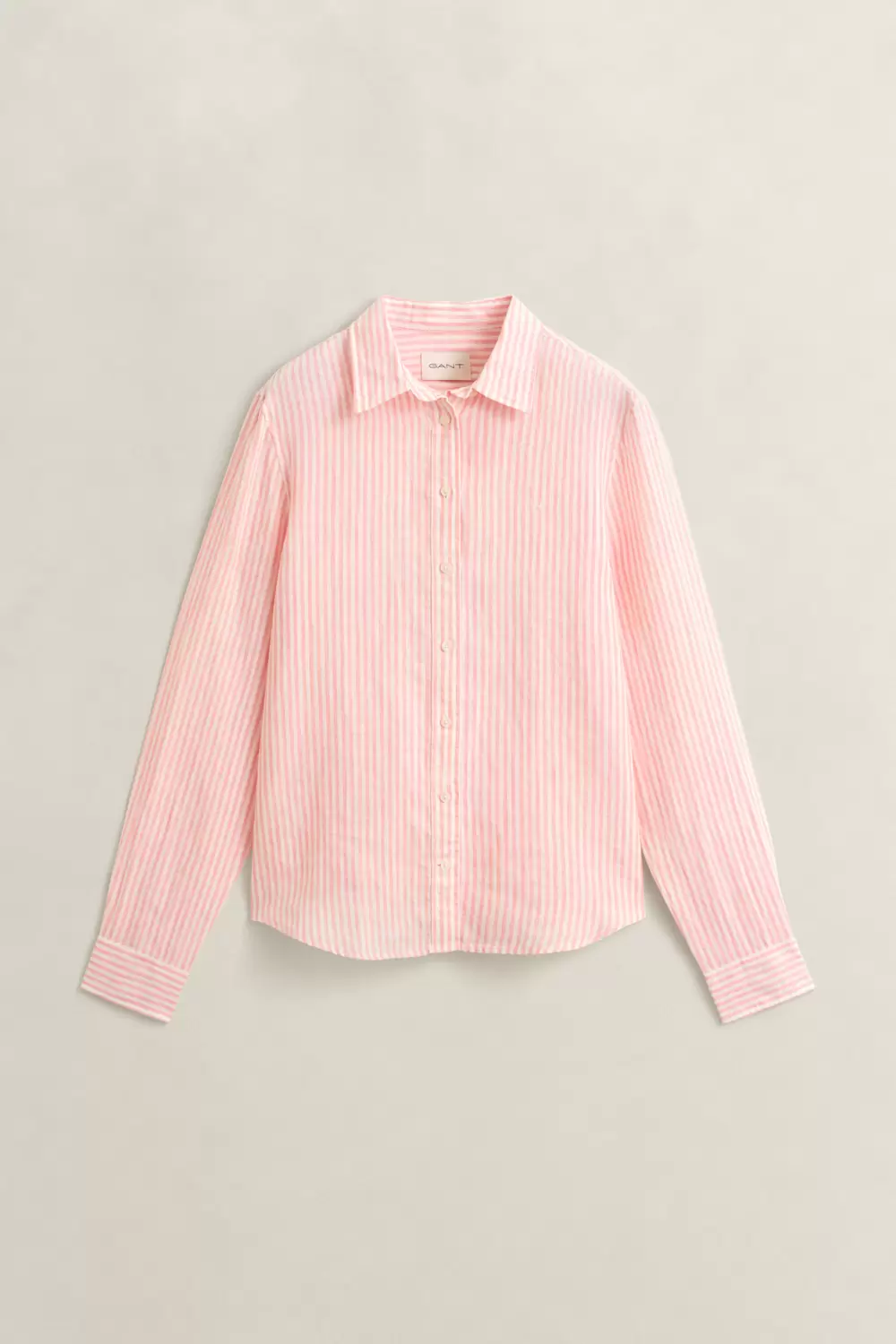 REG STRIPED LINEN LS SHIRT female