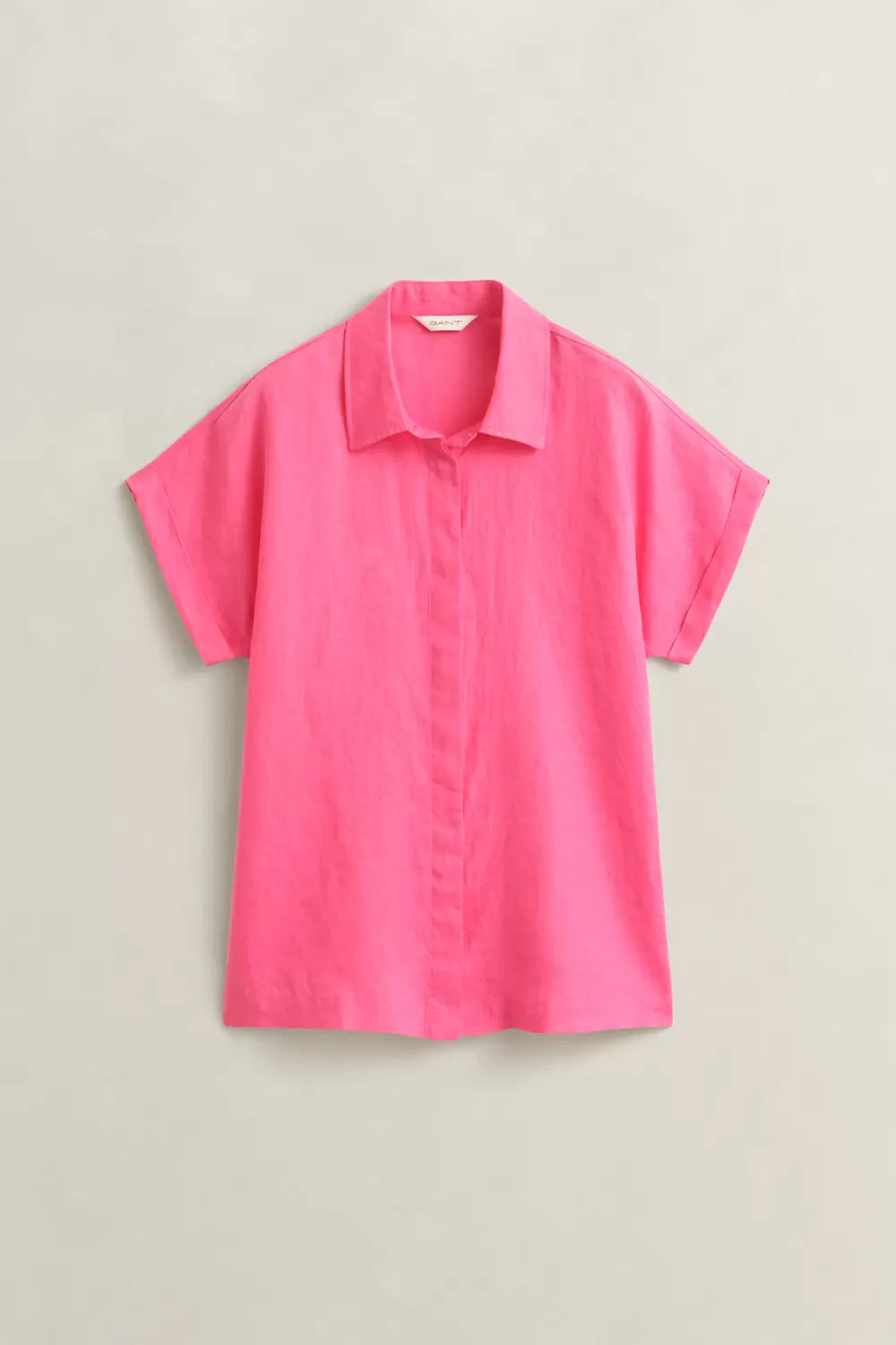 LINEN CAP SLEEVE SHIRT female