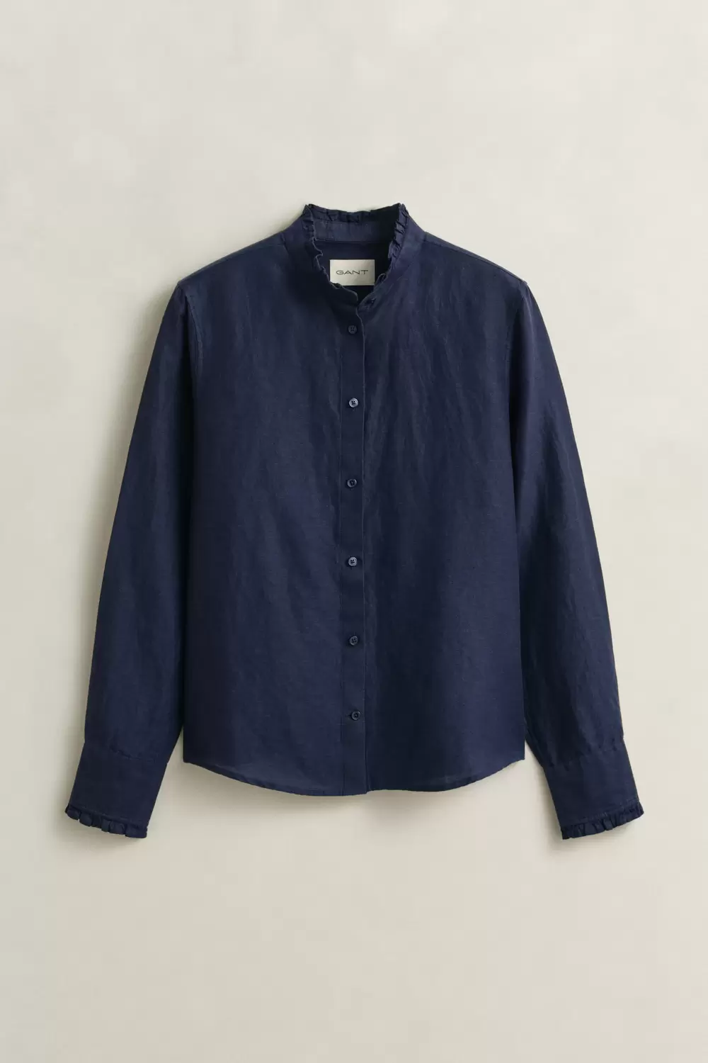 CTN LINEN FRILL COLLAR BLOUSE female