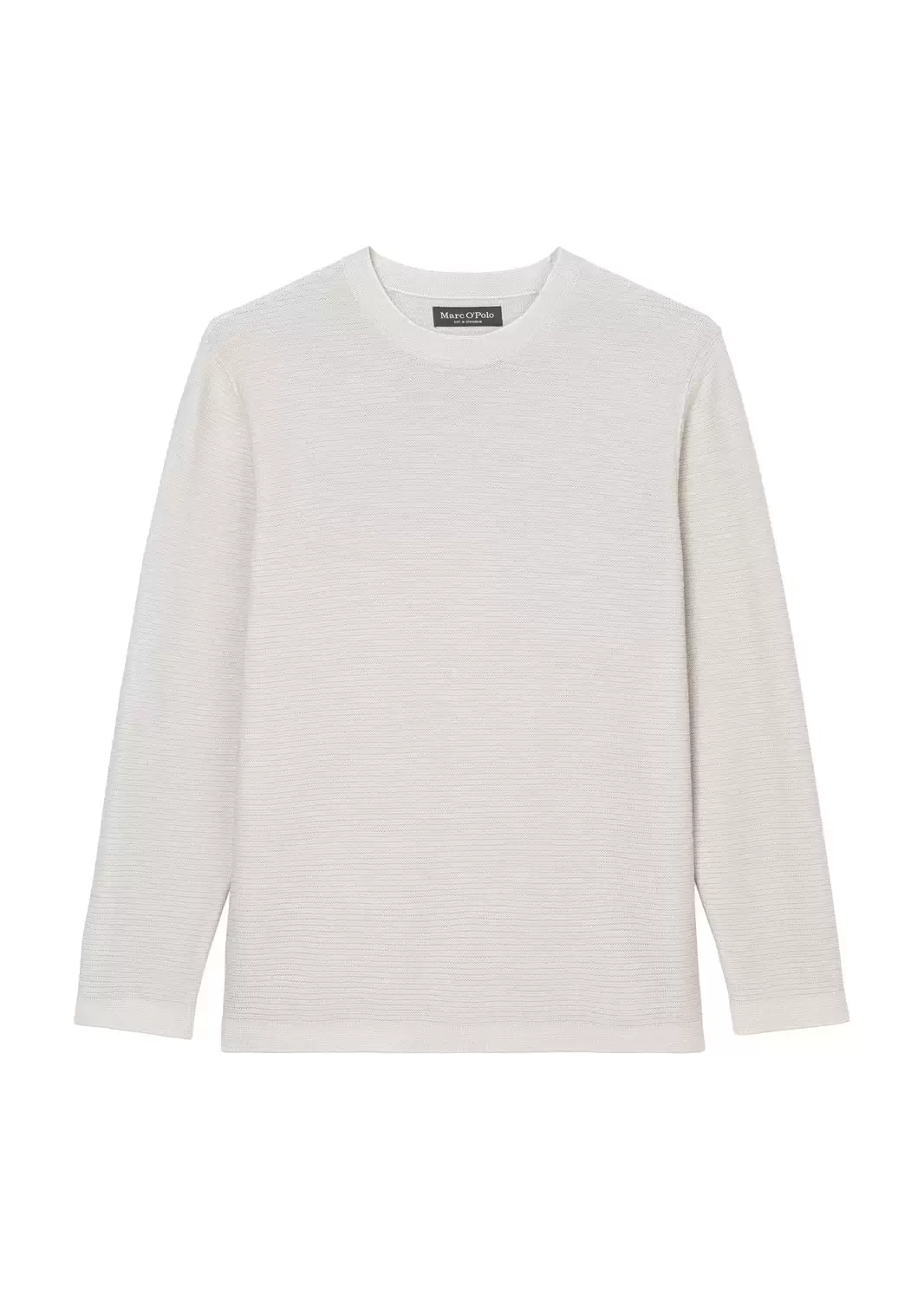 Crewneck, cotton linen, rib structure