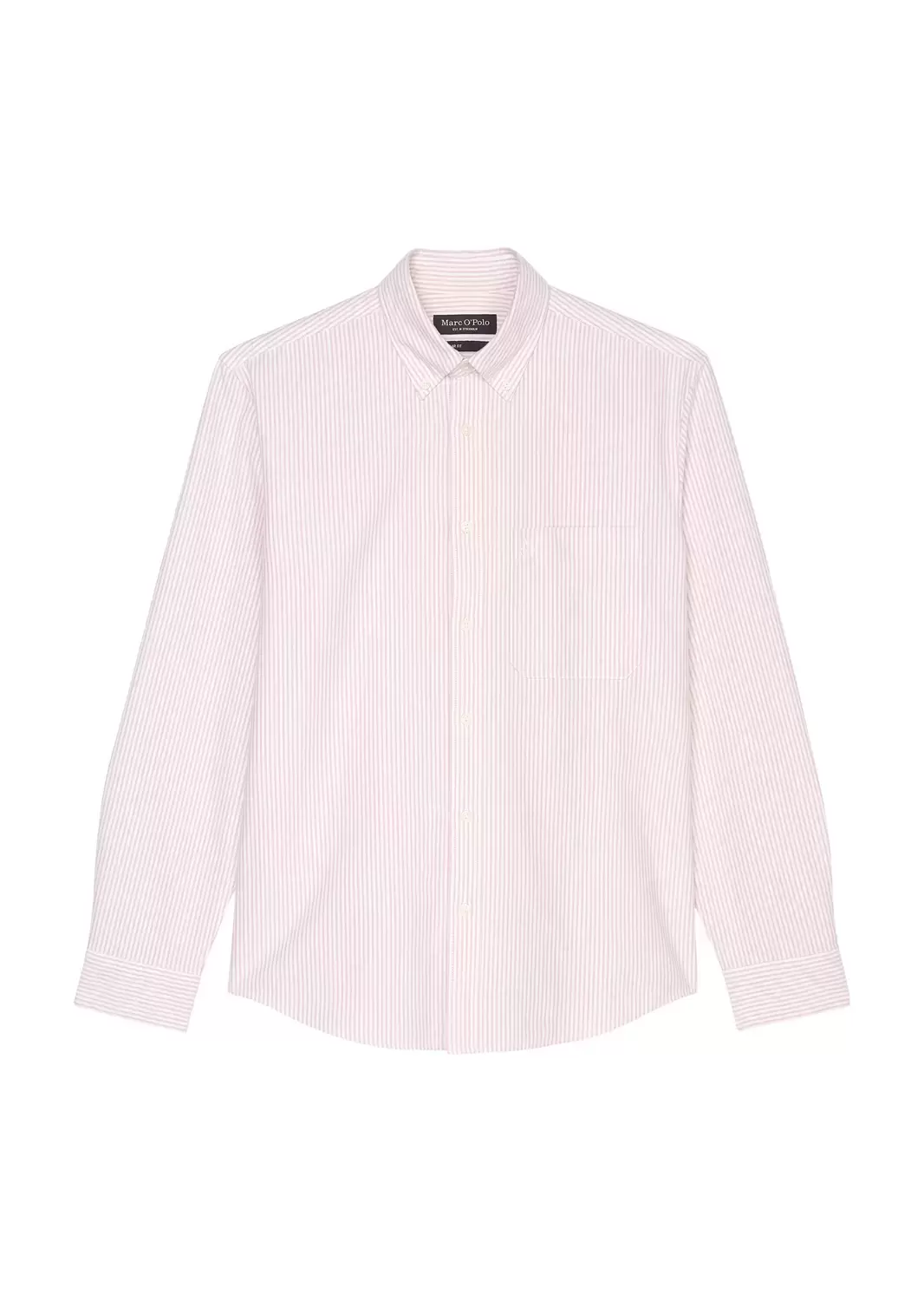 Gestreiftes Oxford-Langarm-Hemd regular