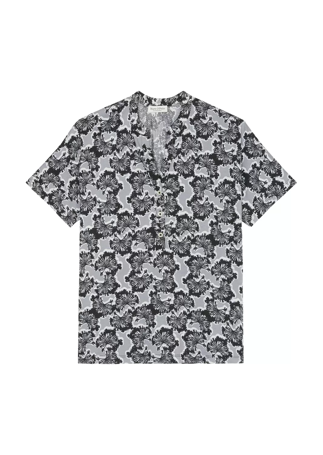 Kurzarm-Jersey-Bluse relaxed