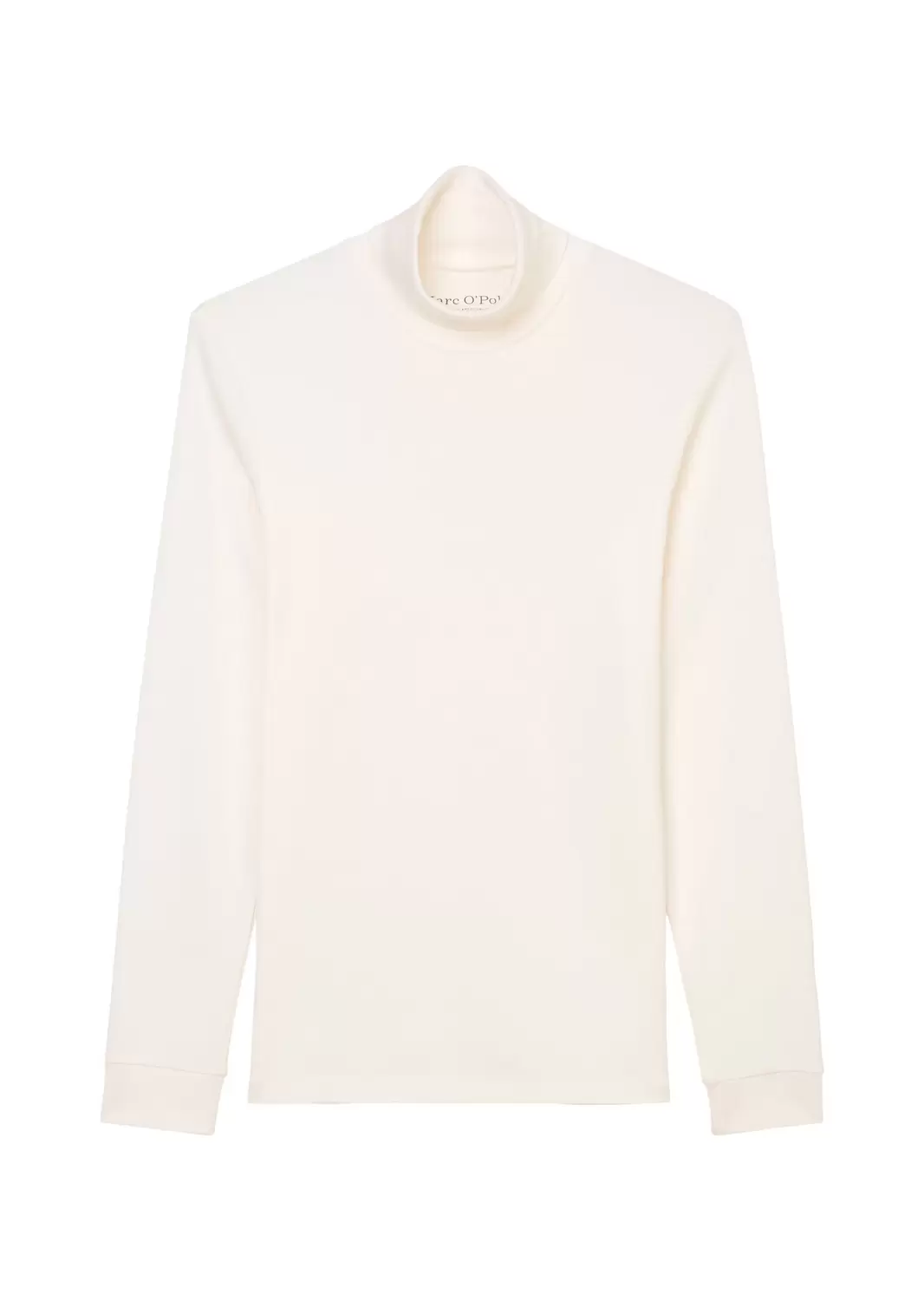 Jersey T-shirt, long sleeve, turtle neck, ribbed cuffs, DfC