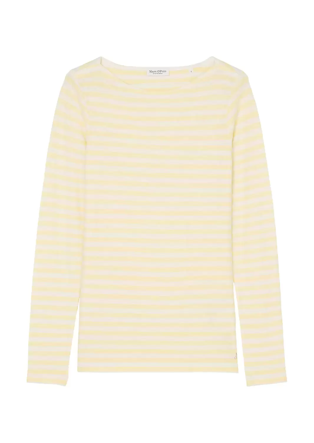 T-shirt, long sleeve, boat neck, striped