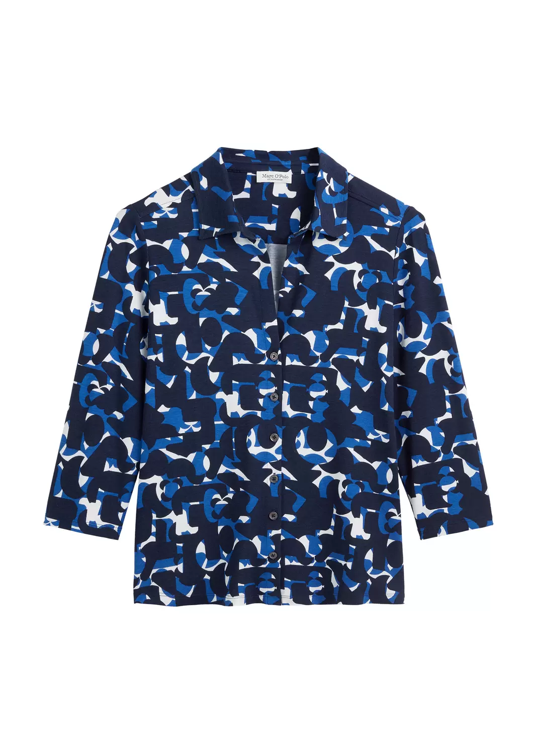 Print-Jerseybluse regular