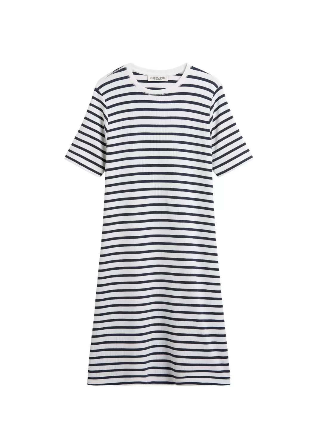 Streifen-Jerseykleid loose