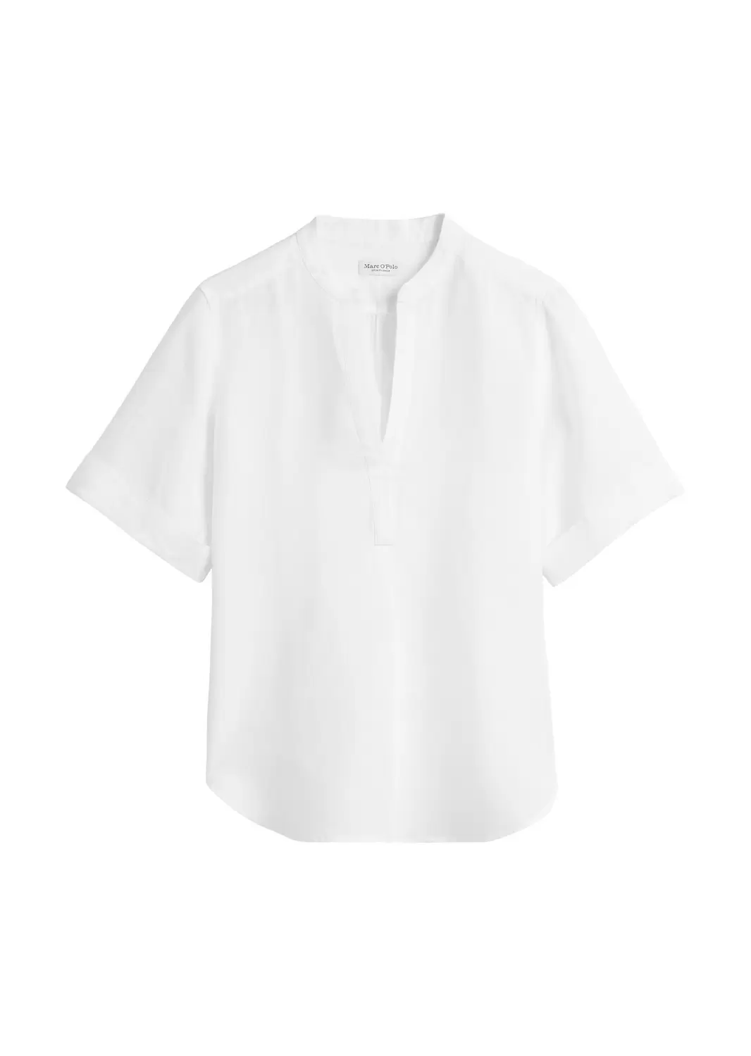 Kurzarm-Leinenbluse regular