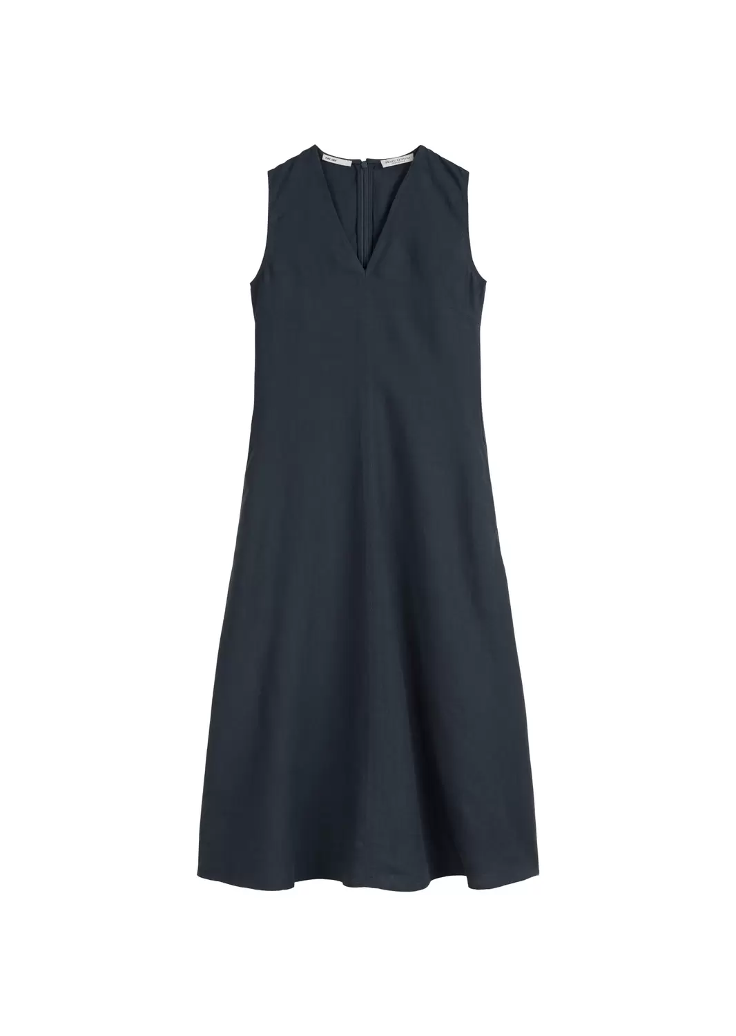 Ärmelloses Leinen-Kleid shaped flared