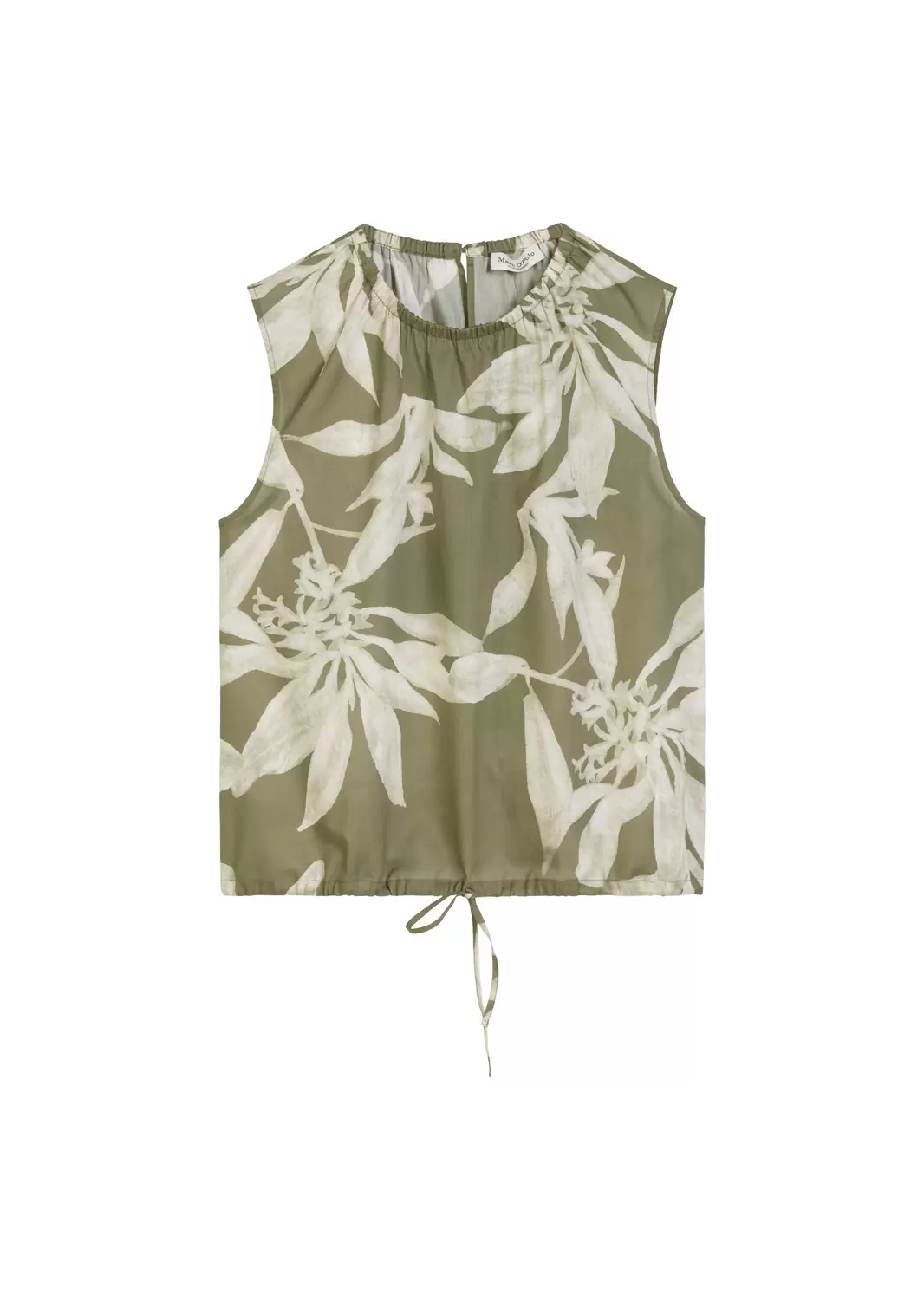 Gemustertes Blusen-Top cropped