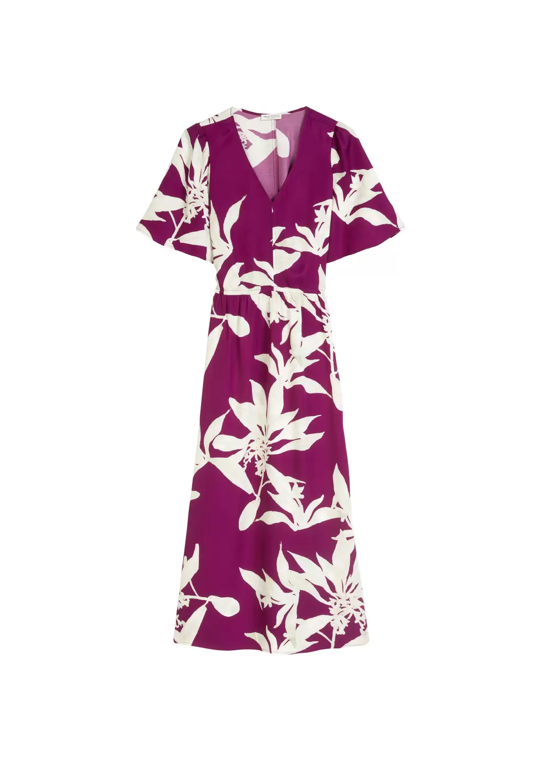 Kleid mit elastischer Taille flared