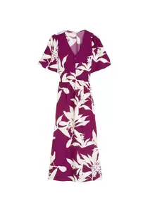 Kleid mit elastischer Taille flared