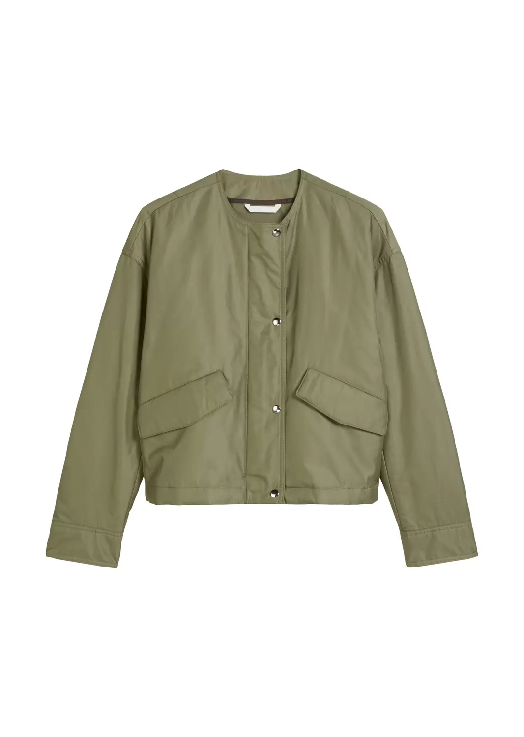 Kragenlose Jacke regular