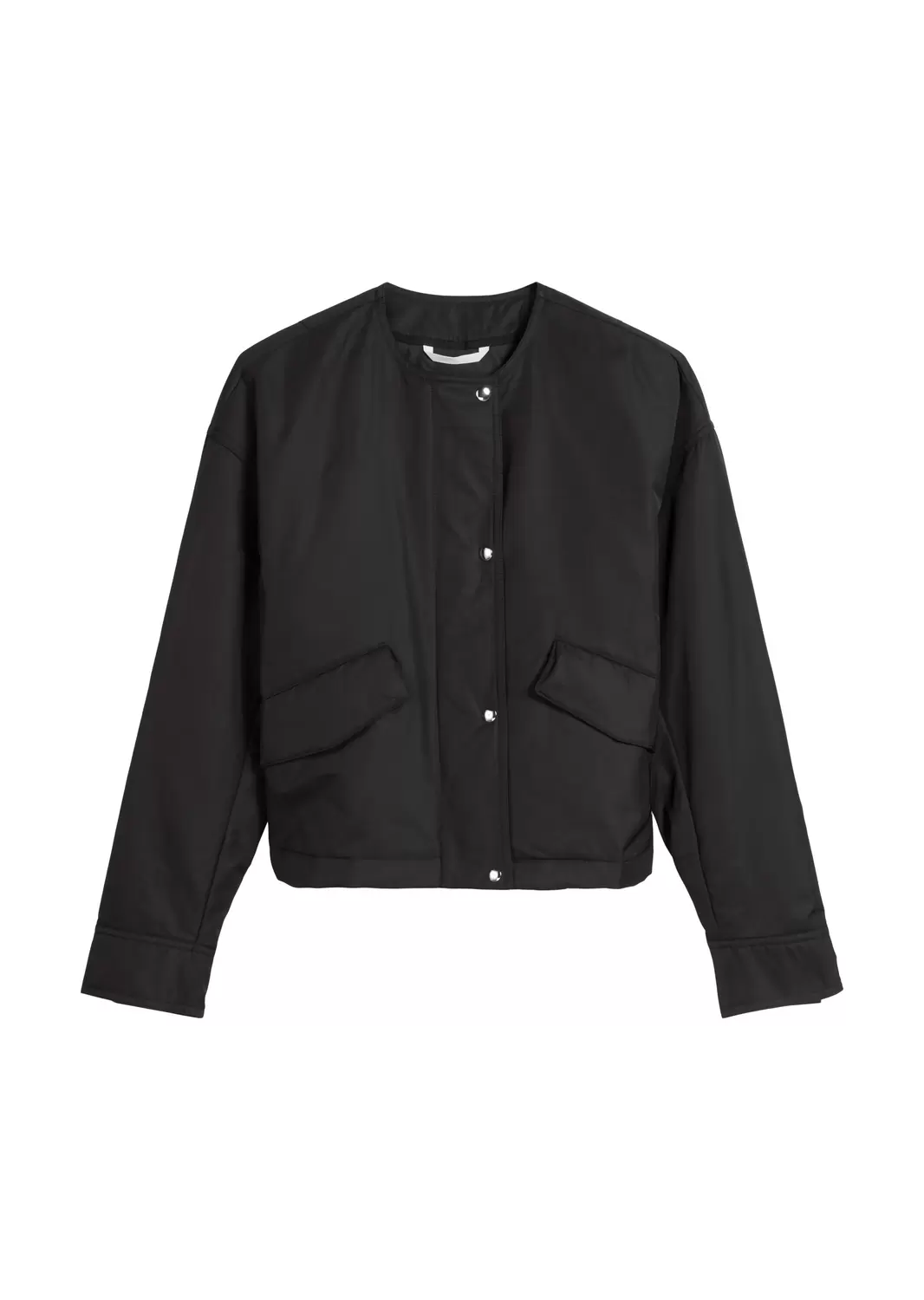 Kragenlose Jacke regular