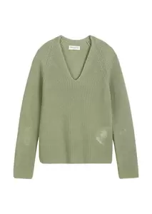 V-Neck-Strickpullover slim