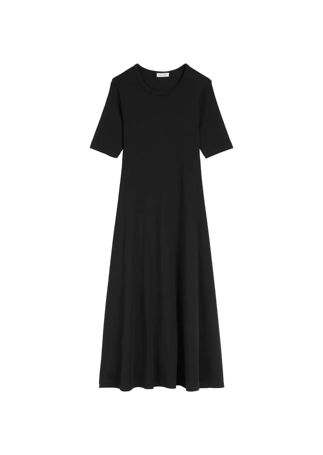 Langes Jersey-Kleid flared
