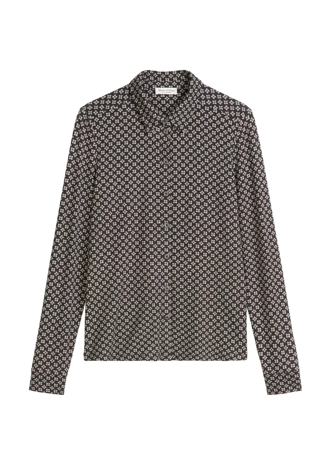 Jersey-Print-Bluse regular