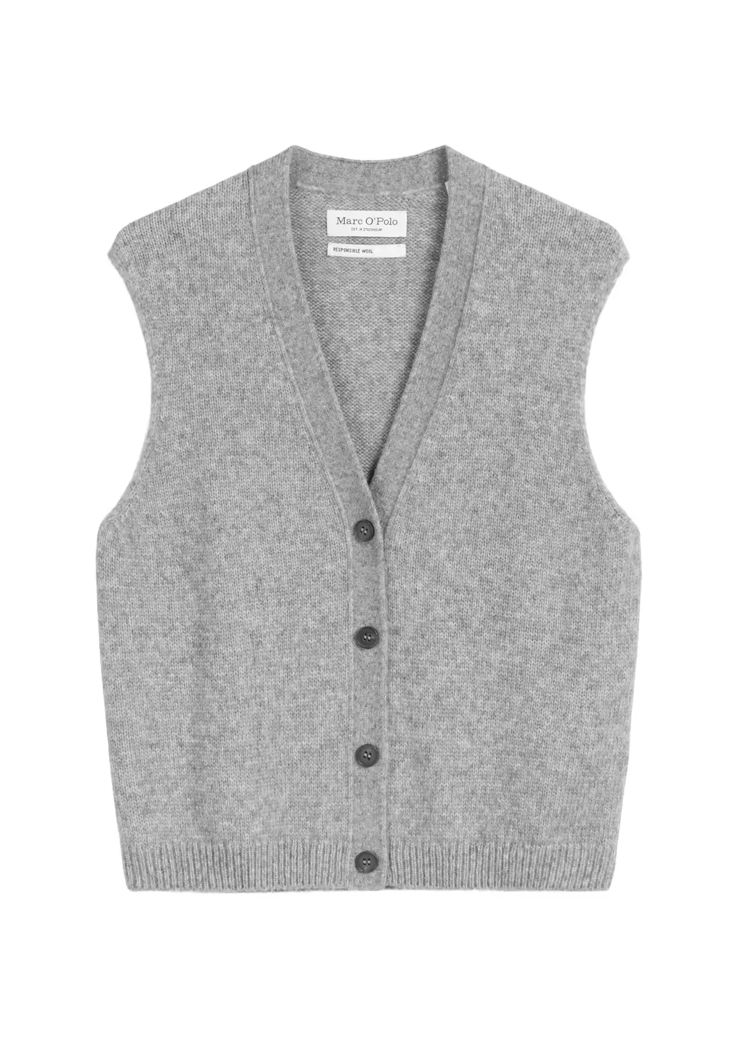 Ärmellose Strickweste relaxed