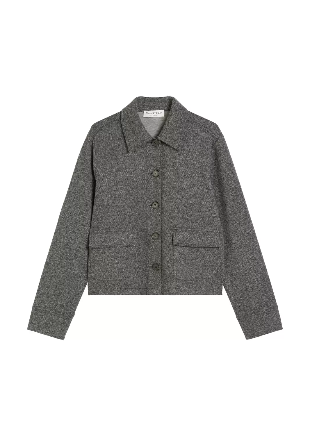 Tweed-Jerseyjacke regular