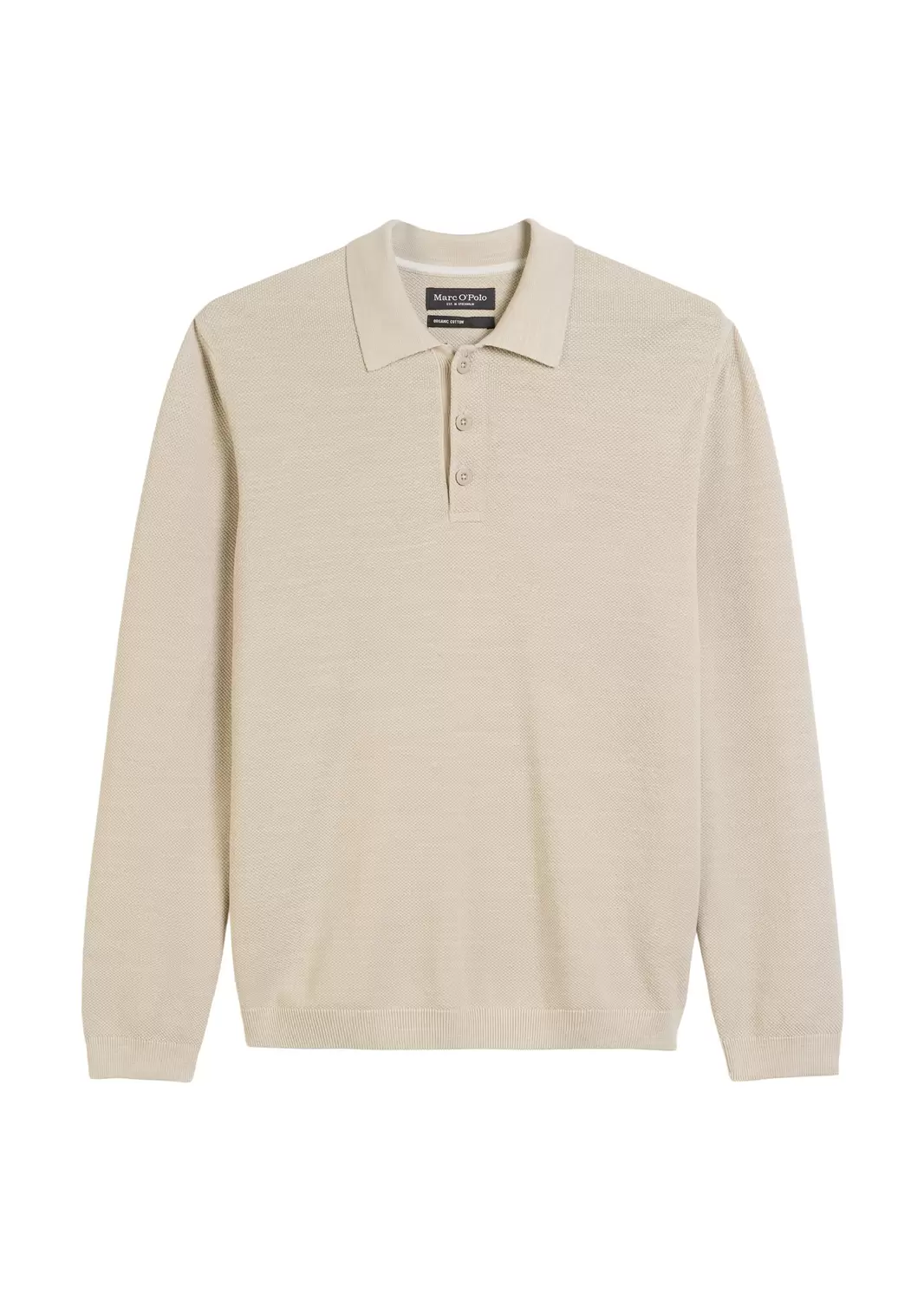 Langarm-Poloshirt Piqué regular