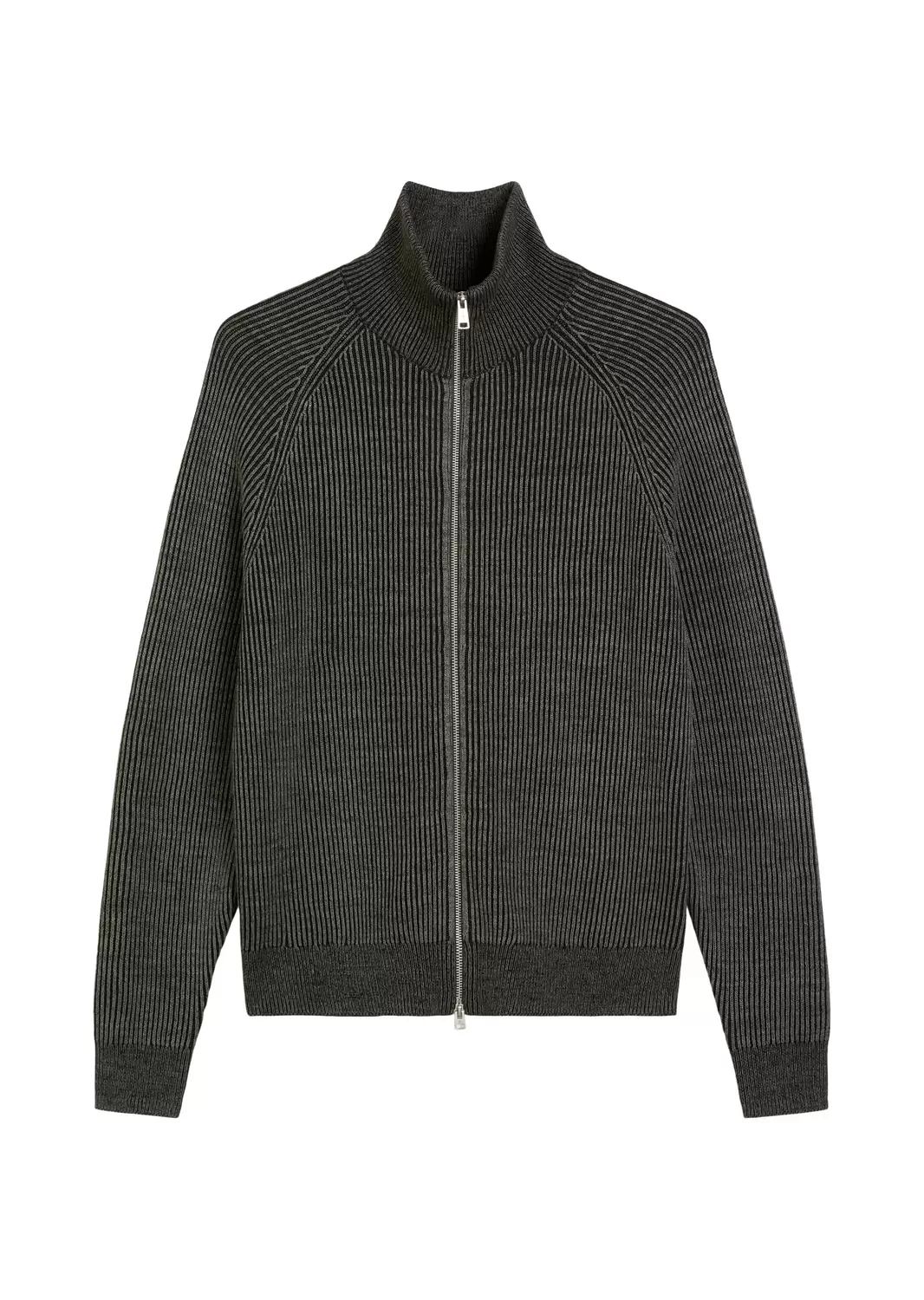 Zipper-Strickjacke regular