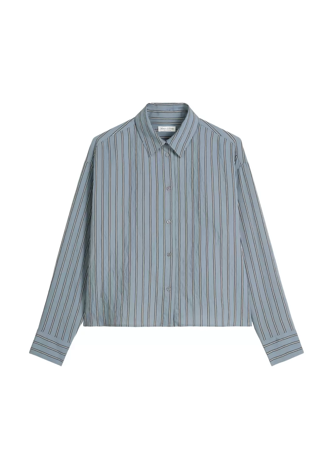 Crinkle-Streifenbluse relaxed cropped