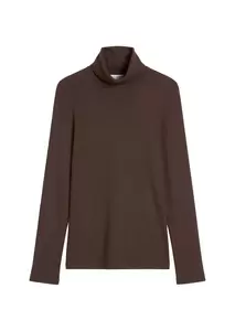Rollkragen-Longsleeve regular
