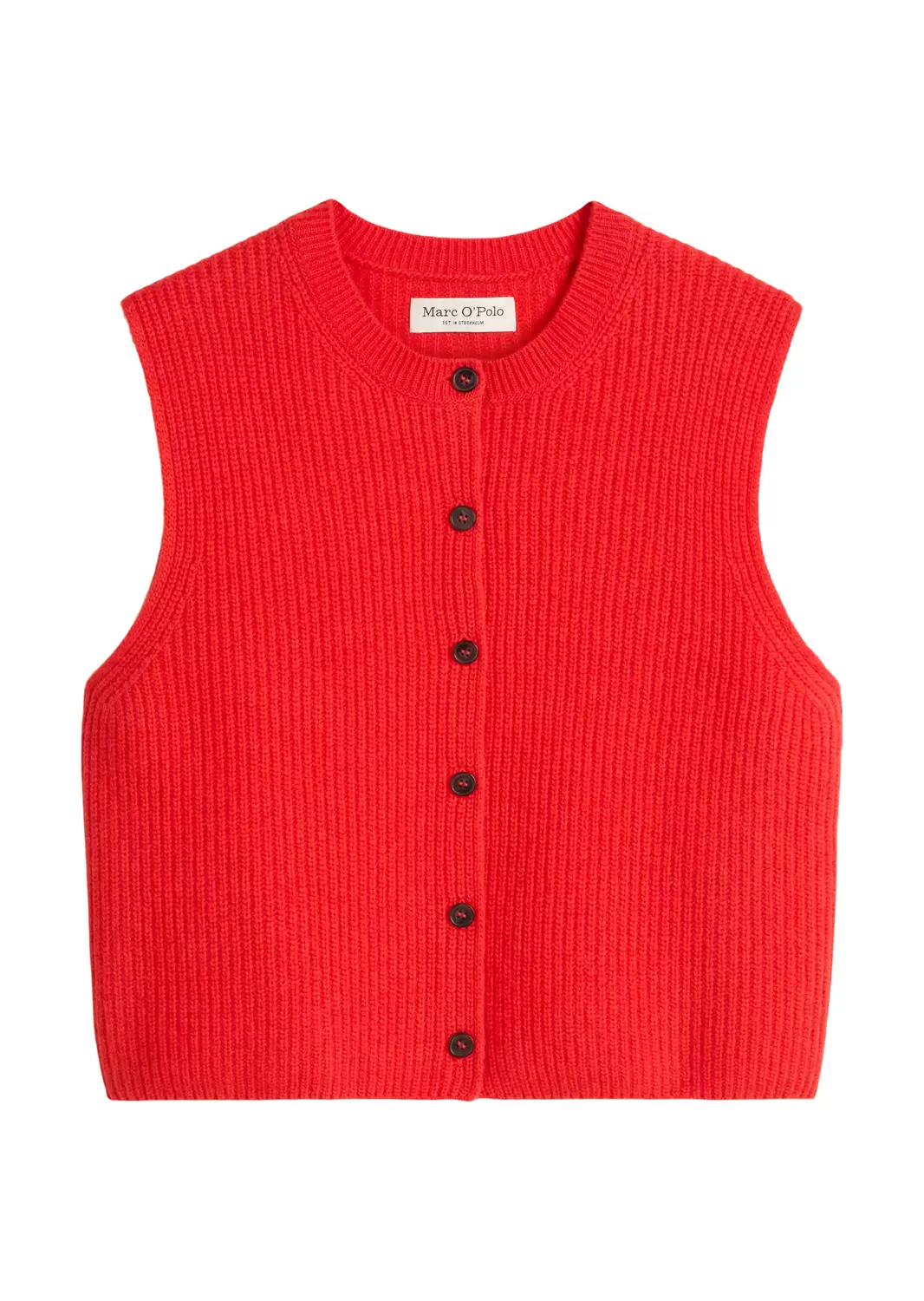Ärmellose Strickweste slim female