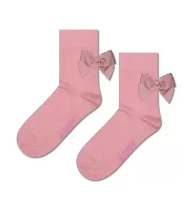 Bow 1/2 Crew Sock - 3300/Pink