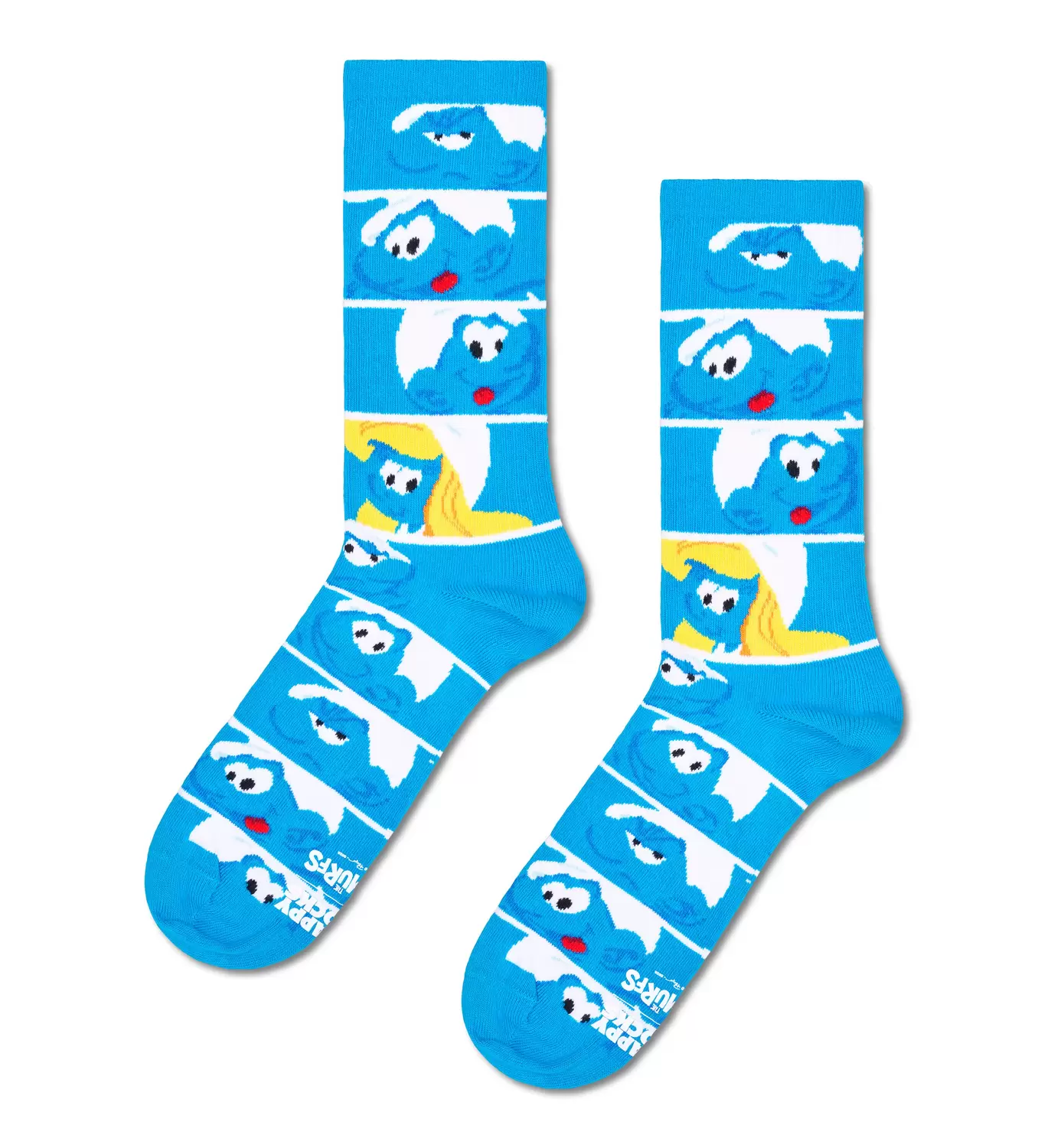The Smurfs Smurf Faces Sneaker Sock