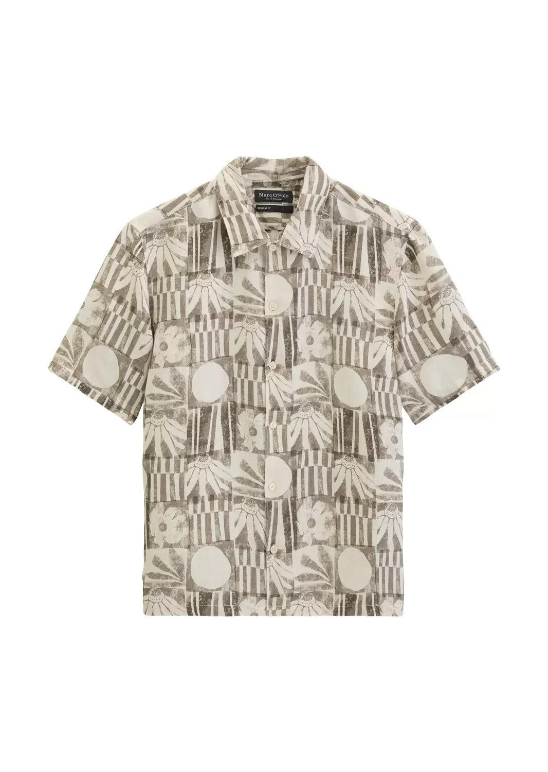 Kurzarm-Leinenhemd regular