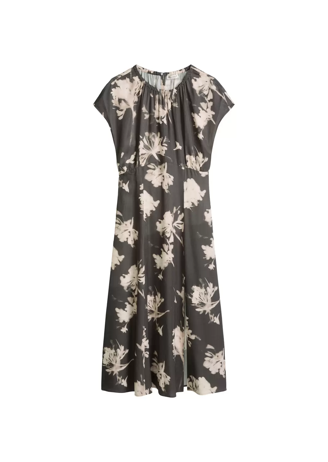 Ärmelloses Print-Kleid flared